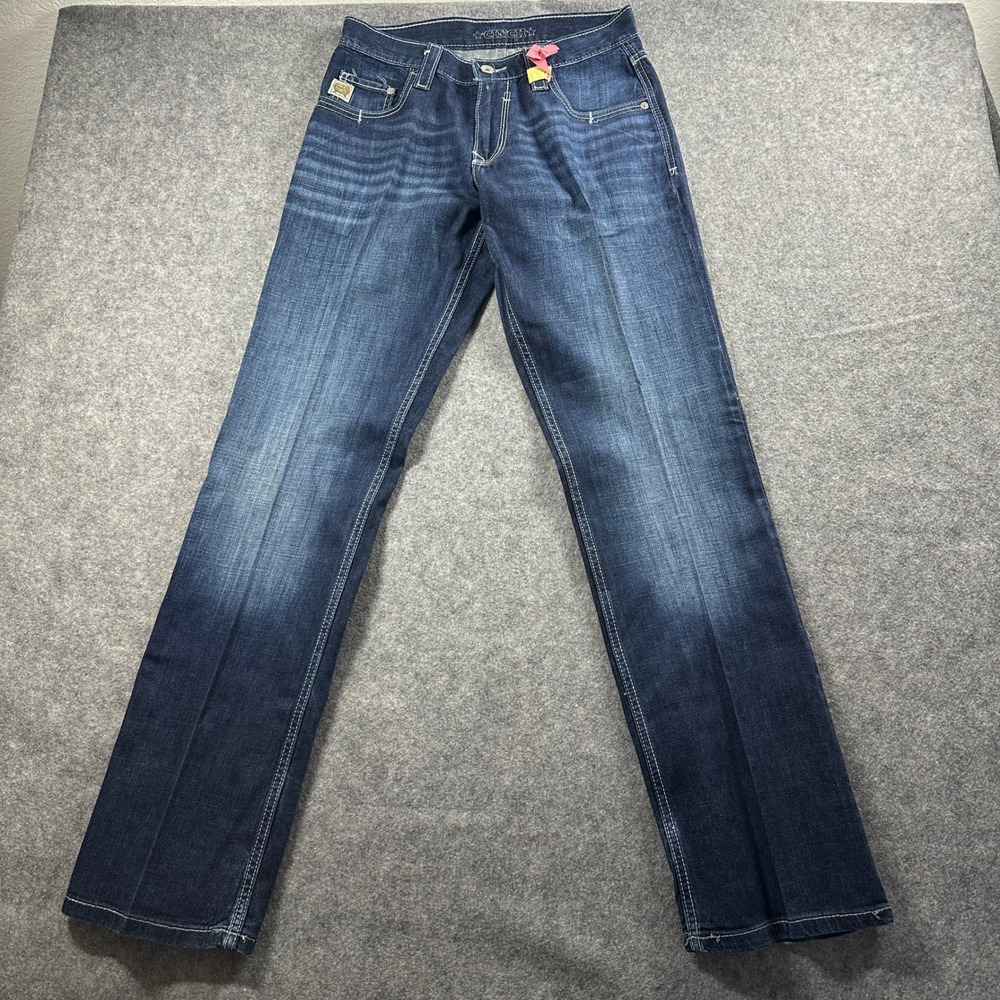 Cinch Carter 2.4 Jeans Mens 30x36 Dark Wash Blue Relaxed Bootcut MB71934005